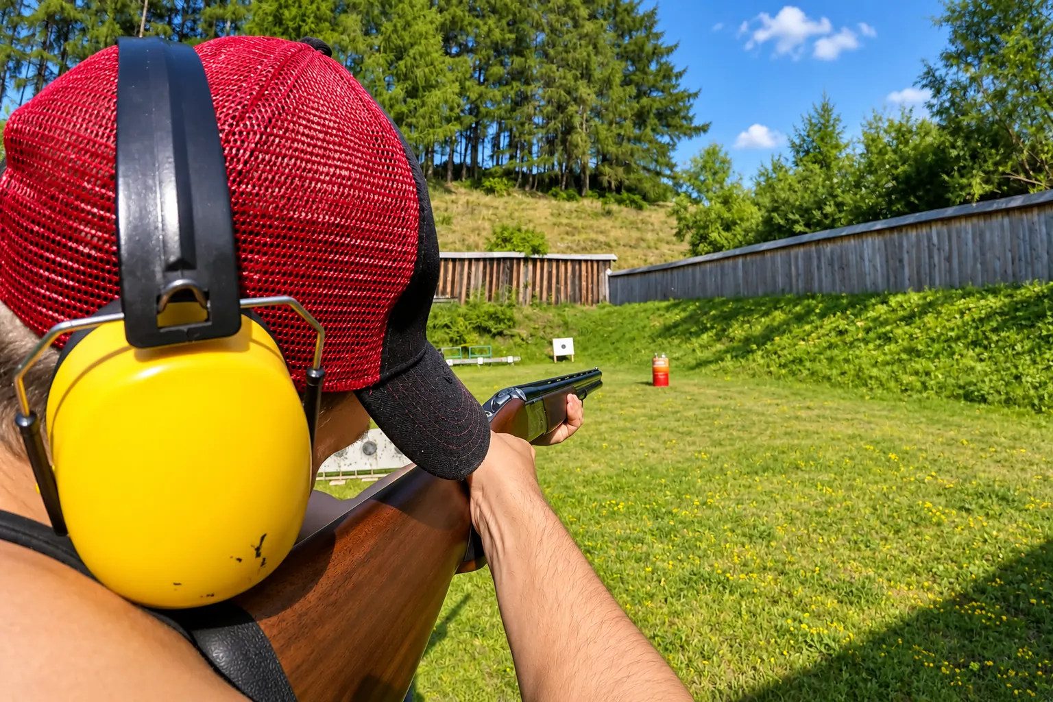 Outdoor shotgun shooting experience on a private Krakow shooting range tour